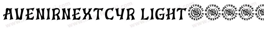 AVENIRNEXTCYR LIGHT字体转换